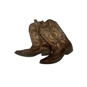 Vintage Coconuts Western Cowboy Boots Embroidered Sun Design Women's Size 9